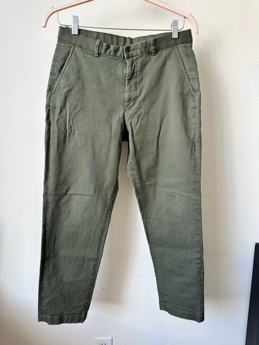Men's Olive Green Casual Pants Uniqlo